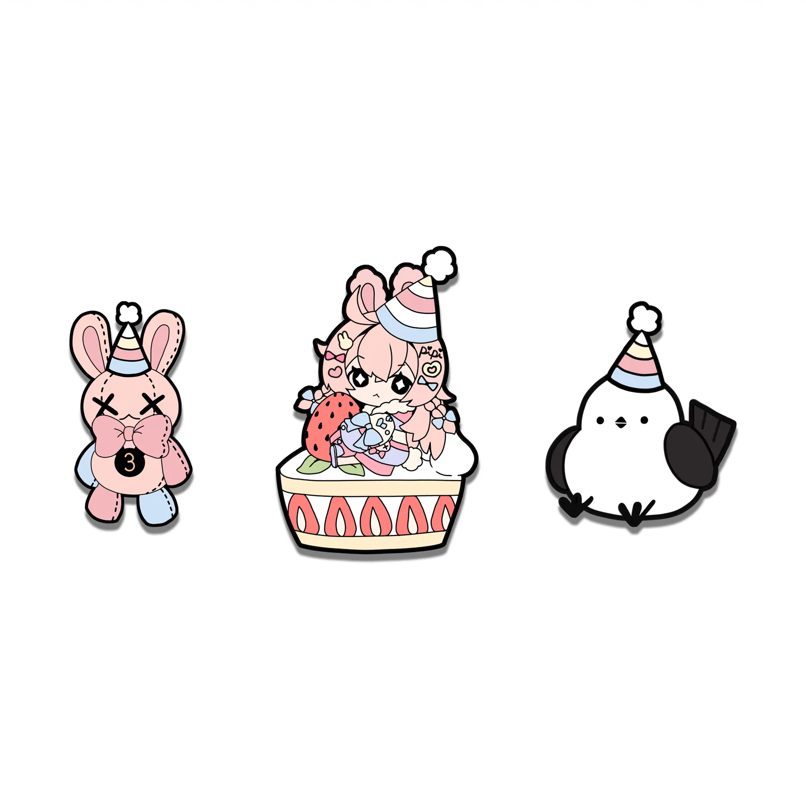 Pipkin Pippa『ピップキン ピッパ』Birthday Pin Set