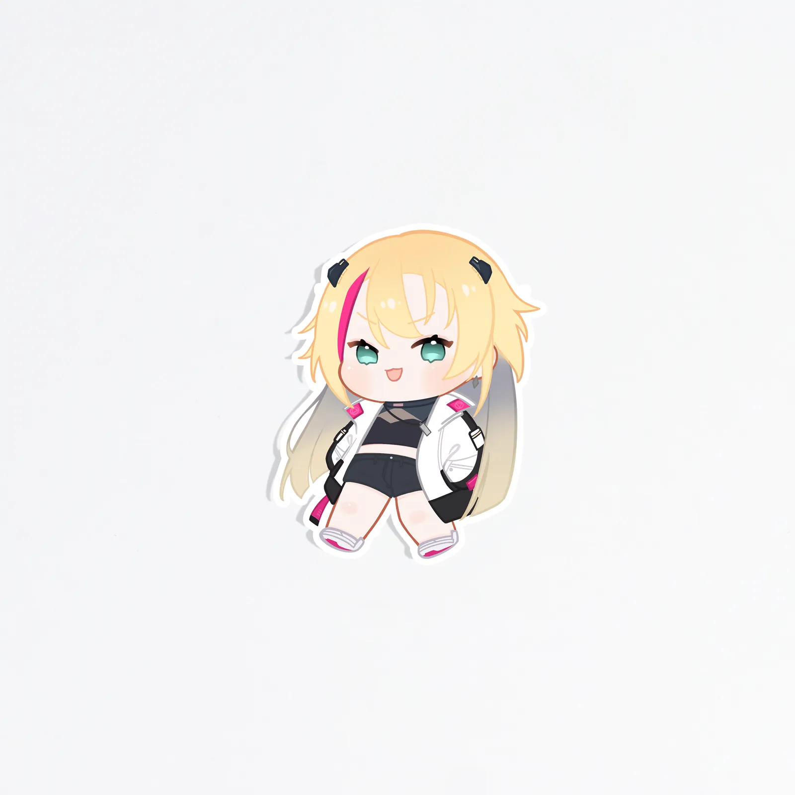 smug Chibi Ashelia Rinkou Keychain