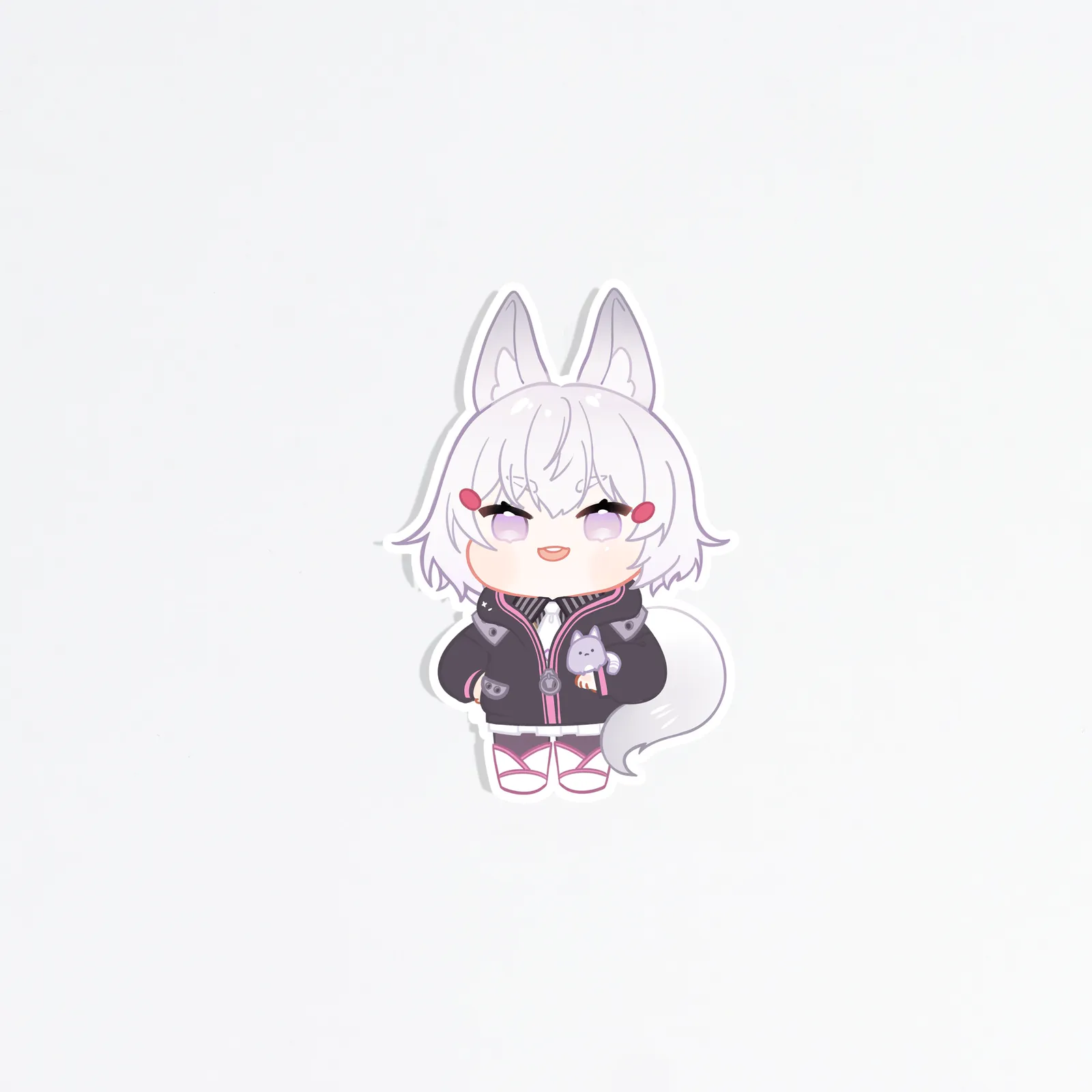 smug Chibi Tenma Maemi Keychain