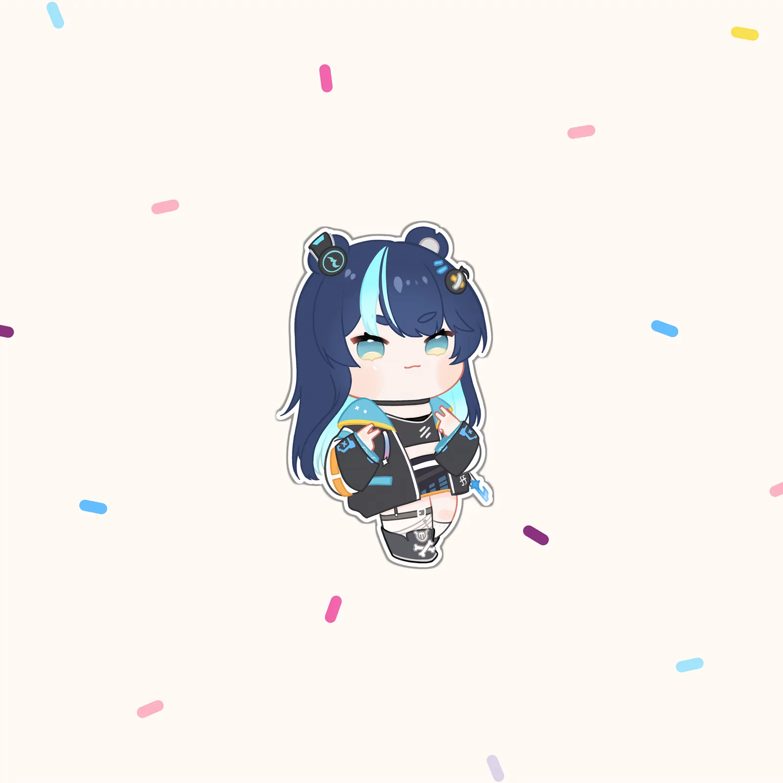 smug Chibi Uruka Sticker Set