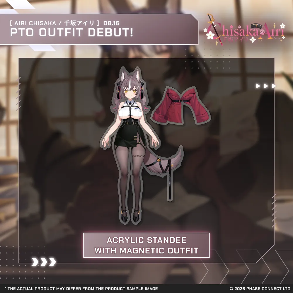 Airi Chisaka『千坂アイリ』New Outfit Celebration - Acrylic Standee with Magnetic Outfit