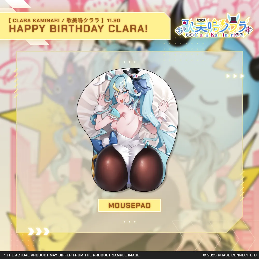 Clara Kaminari『歌美鳴クララ』Birthday 2025 Celebration - Mousepad