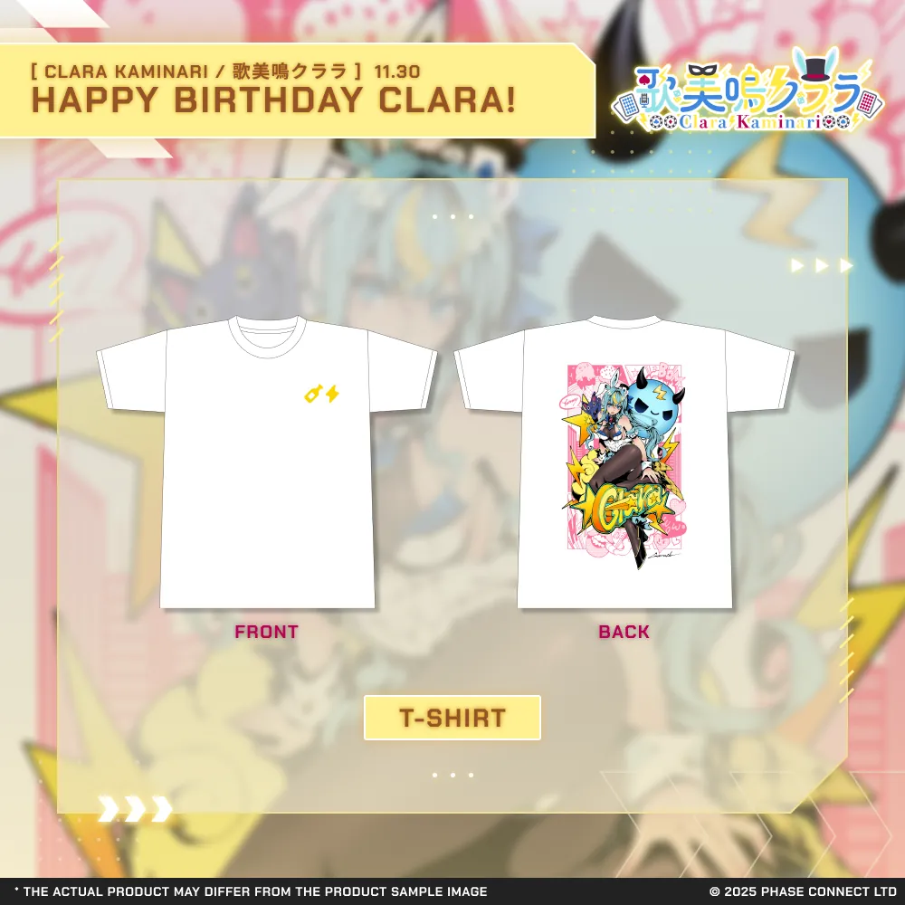 Clara Kaminari『歌美鳴クララ』Birthday 2025 Celebration - Graphic T-Shirt