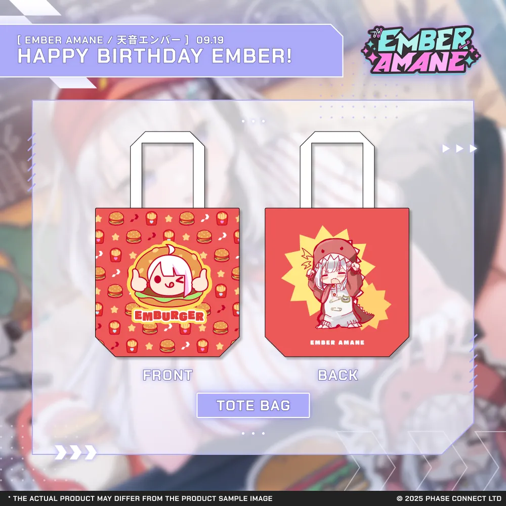 Ember Amane『天音エンバー』Birthday 2025 Celebration - Take-Out Tote Bag