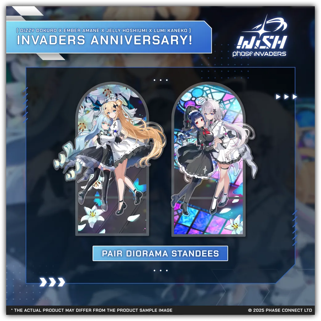 Invaders WISH Second Anniversary 2025 - Character Pair Diorama Standee Bundle