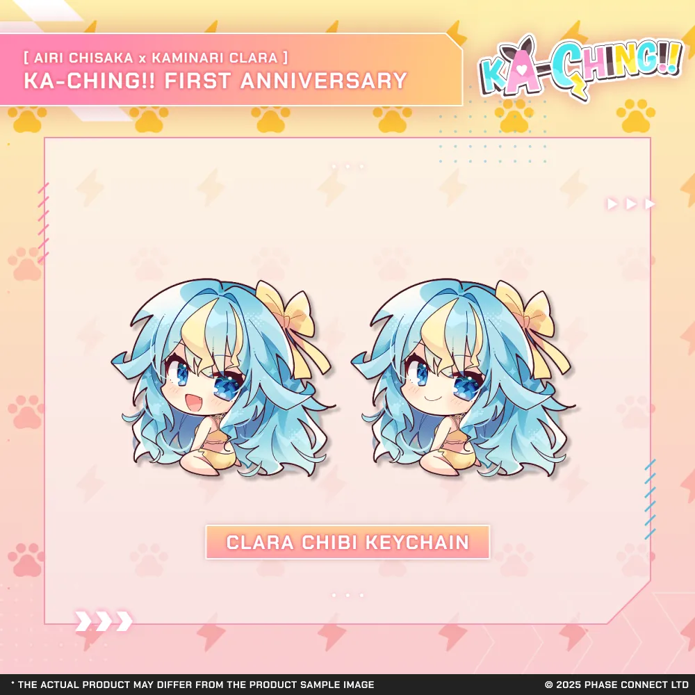 KA-CHING!! First Anniversary Celebration Clara Kaminari『歌美鳴クララ』 Keychain [Pre-Order]