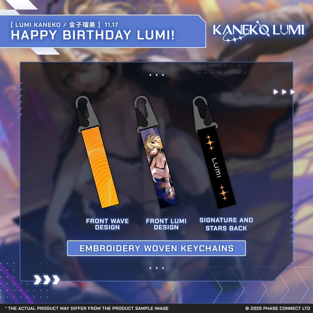 Lumi Kaneko『金子瑠美』Birthday 2025 Celebration - Embroidery Woven Keychain Set