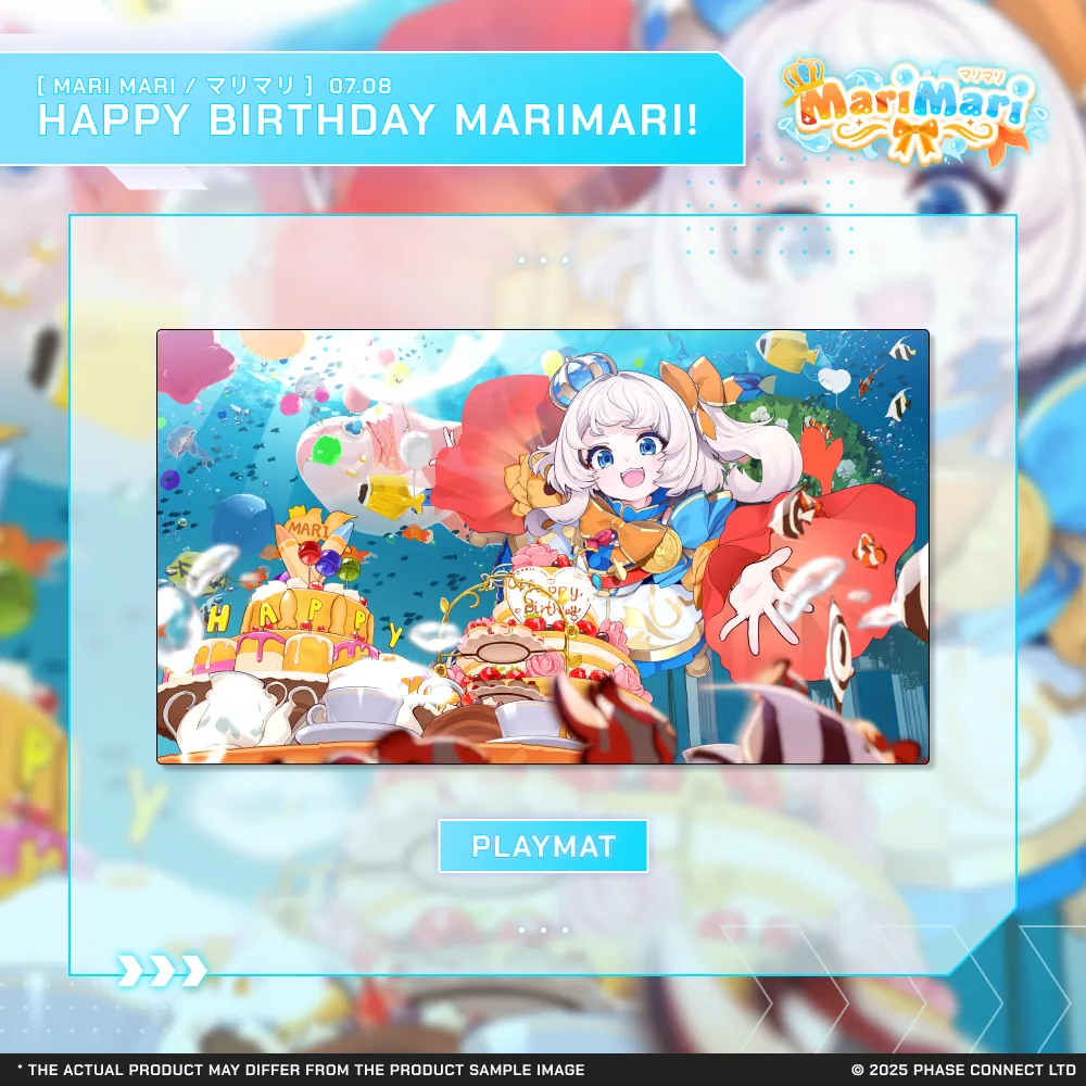 MariMari_EN『マリマリ』Birthday 2025 Celebration - Stitched Edge Playmat