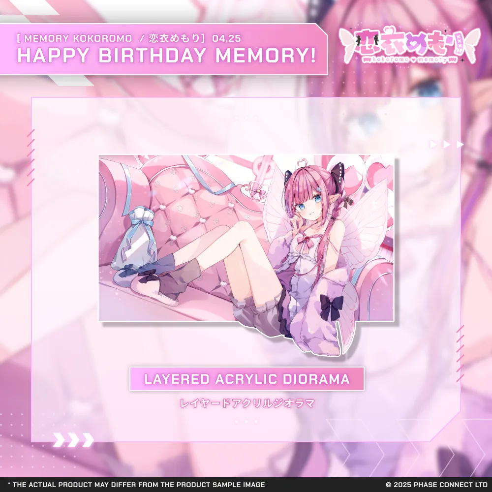 Memory Kokoromo『恋衣めもり』Birthday 2025 Layered Acrylic Diorama