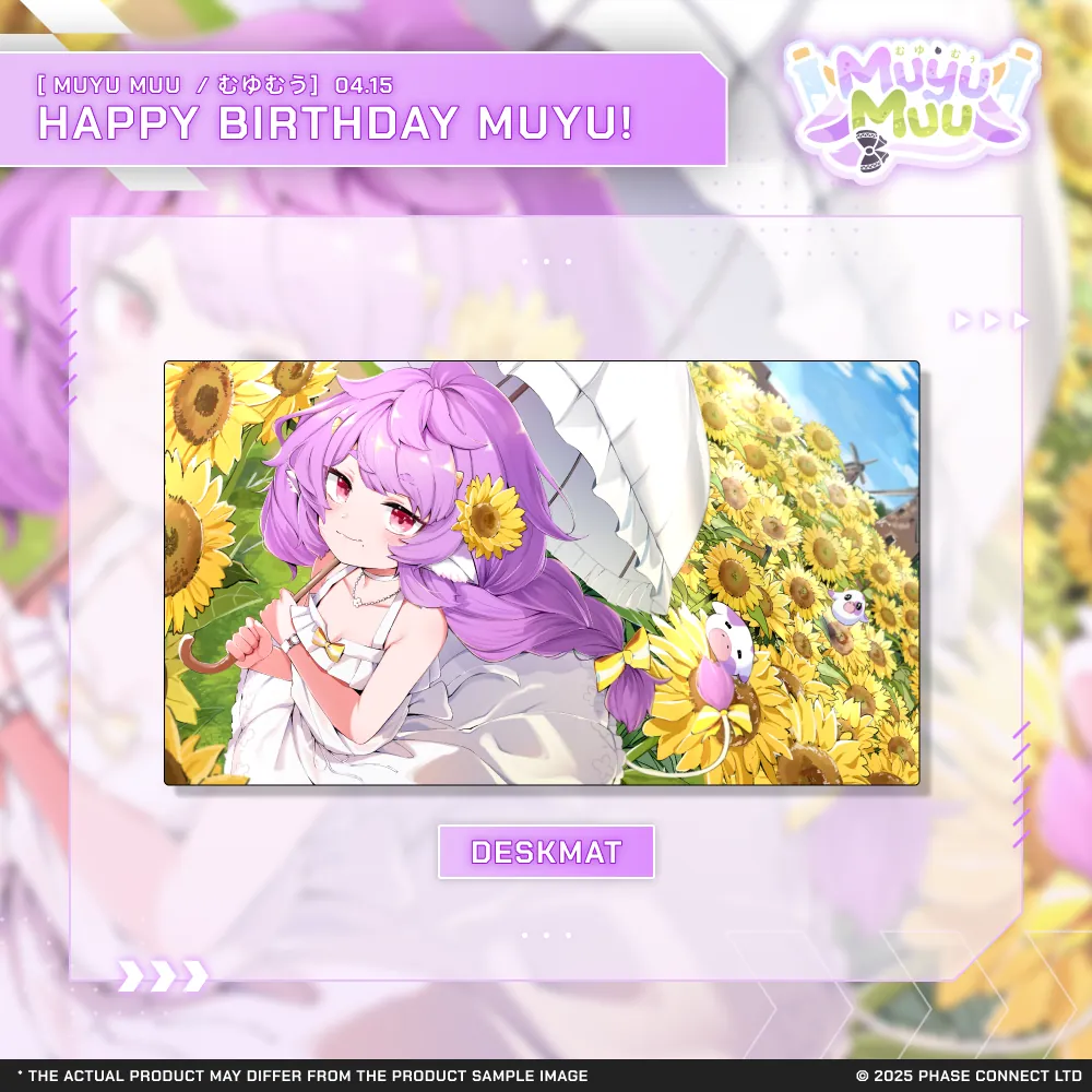 Muyu Muu『むうむゆ』Birthday 2025 Celebration Deskmat [Pre-Order]