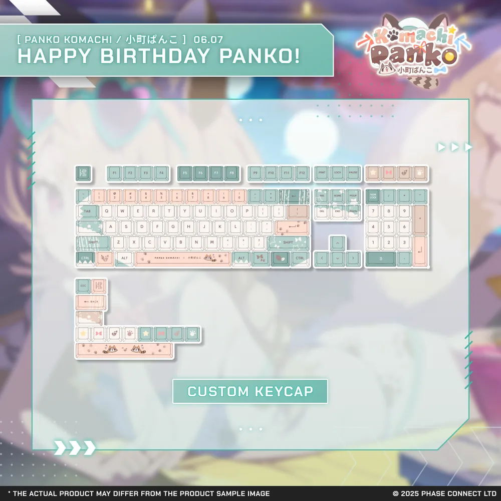 Panko Komachi『小町ぱんこ』Birthday 2025 Celebration - Custom Keycaps