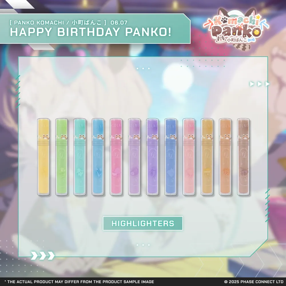 Panko Komachi『小町ぱんこ』Birthday 2025 Celebration - Scented Highlighters