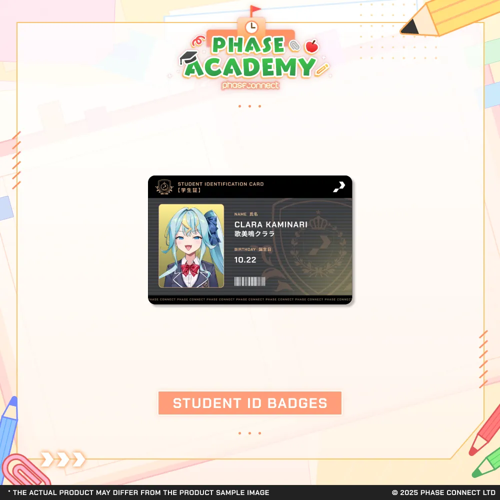 Phase Academy 2025 – KALEiDO Student ID Cards