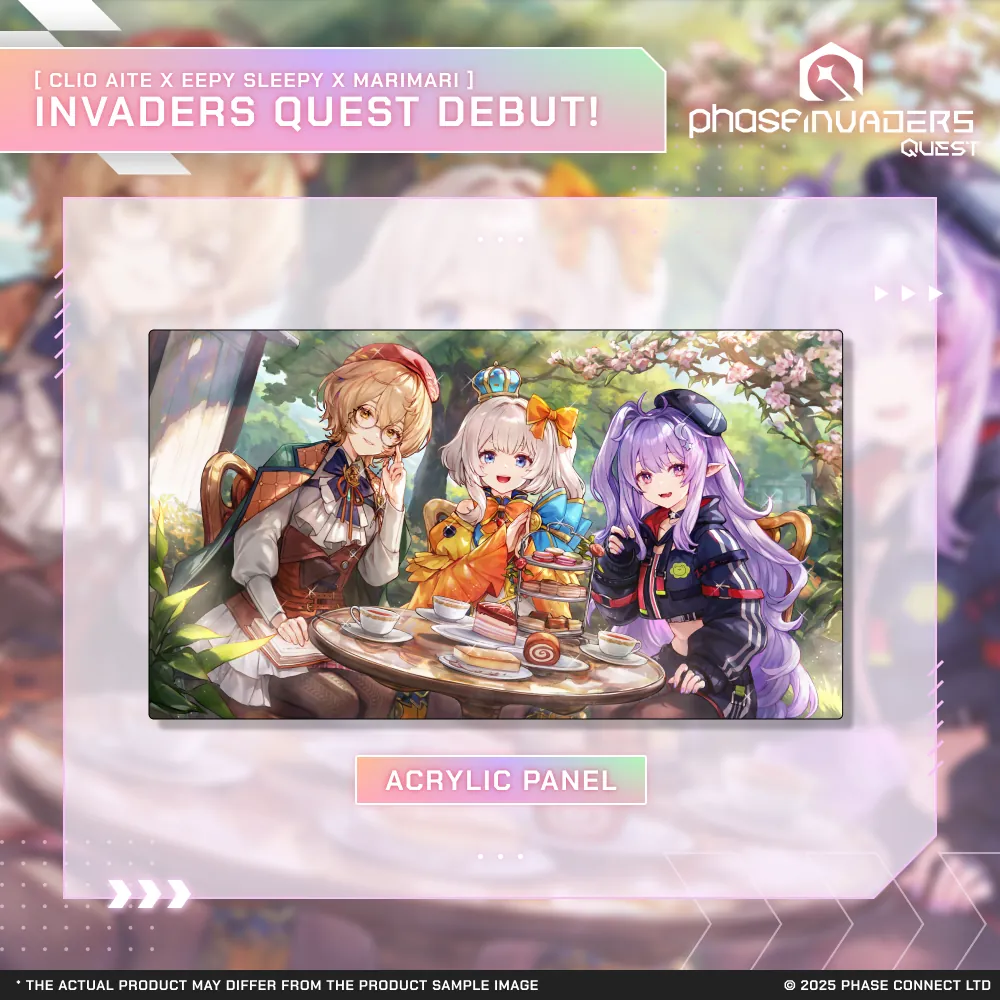 Phase Invaders Quest - Debut Celebration Acrylic Panel
