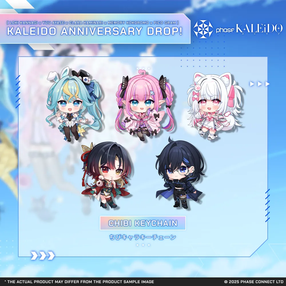 Phase KALEiDO First Anniversary keychain [Pre-Order]