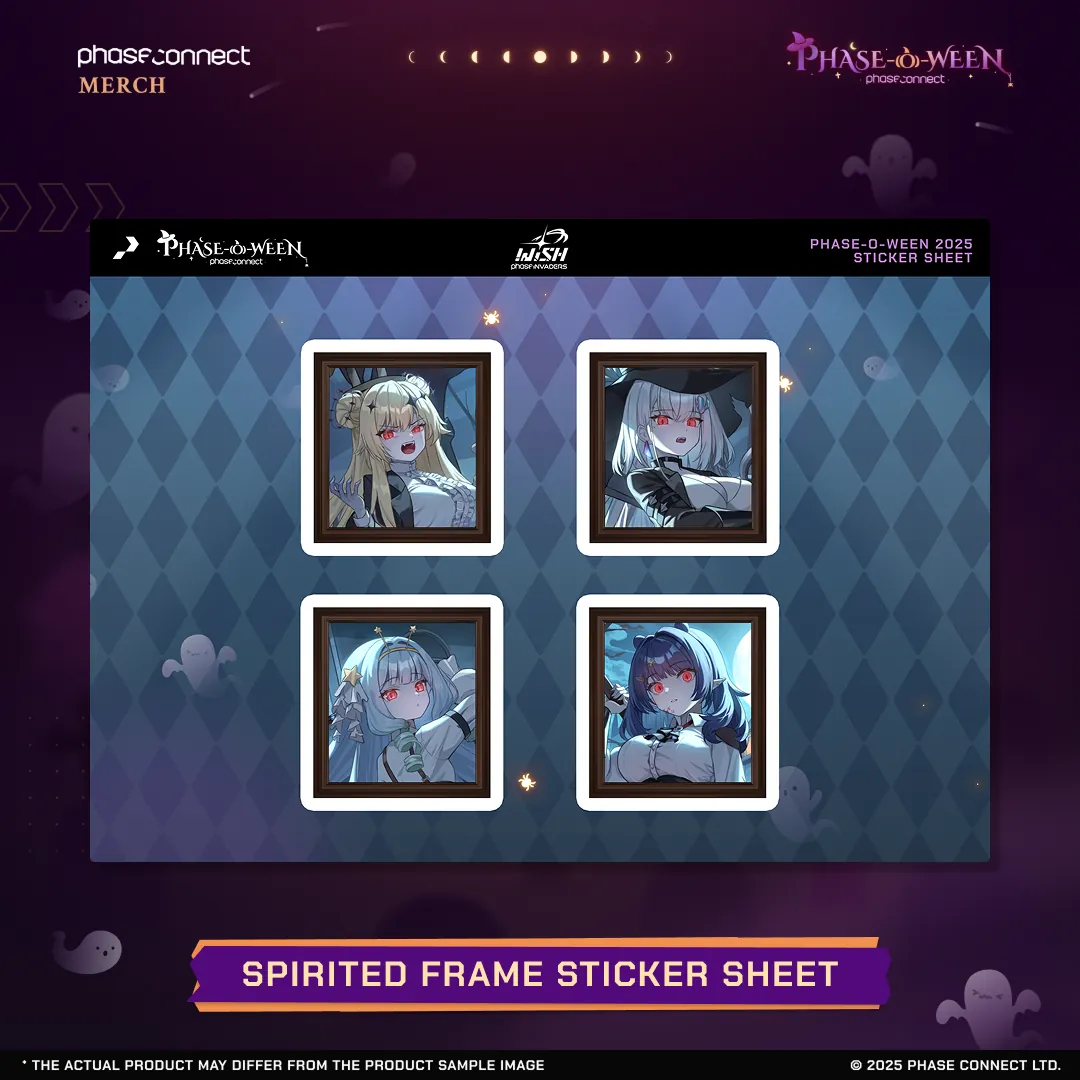 Phase-O-Ween –  Invaders WISH Spirited Frames Sticker Sheet