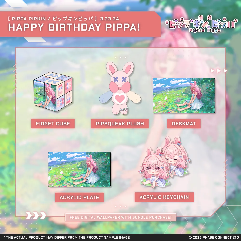 Pippa Pipkin『ピップキンピッパ』Birthday 2025 Celebration Collection