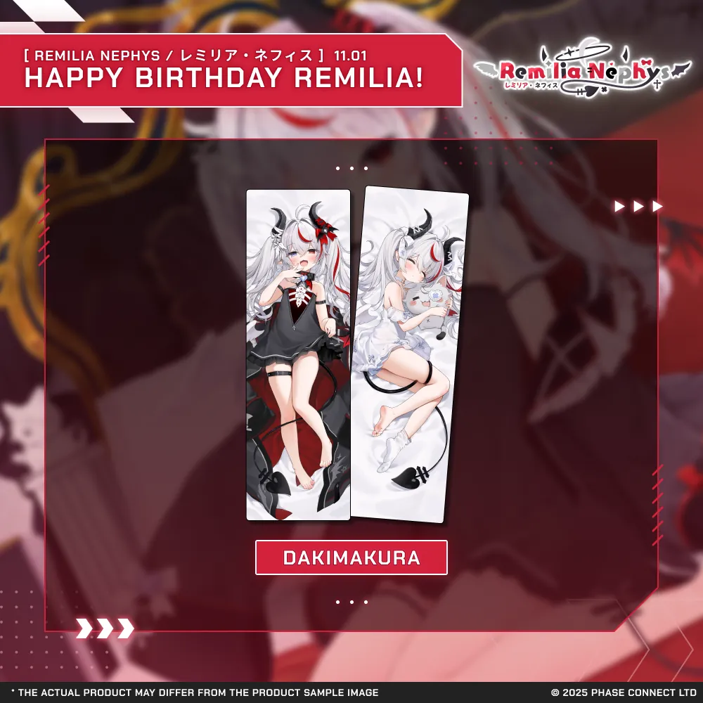 Remilia Nephys『レミリア・ネフィス』Birthday 2025 - Dakimakura