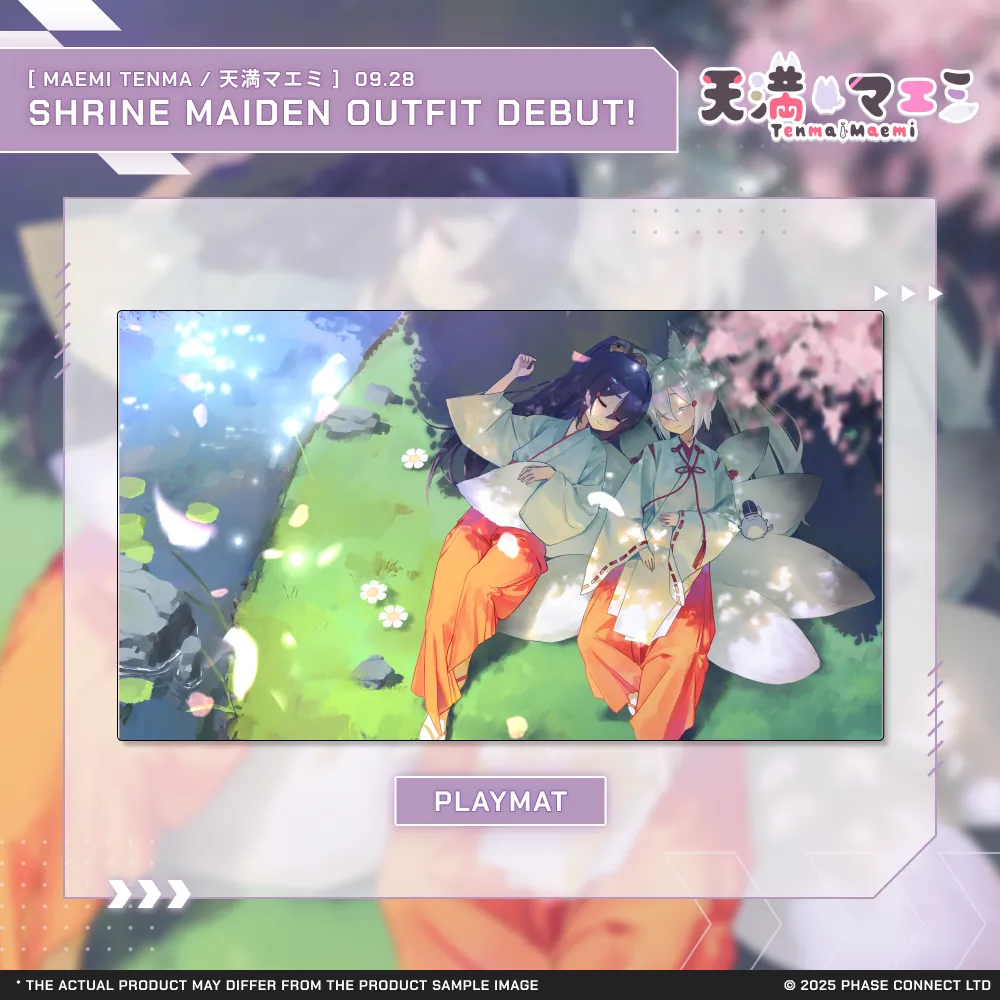 Tenma Maemi『マエミ 天満』New Outfit Celebration - Stitched Edge Playmat