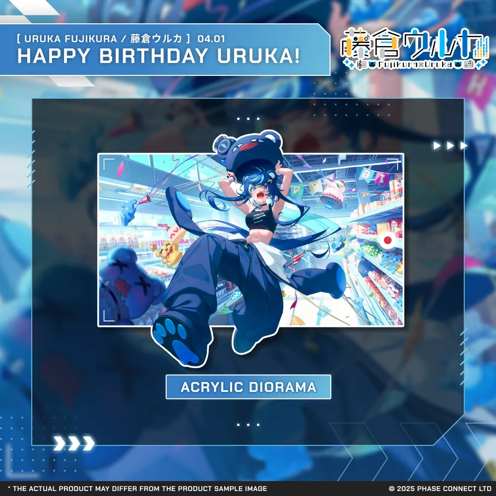 Uruka Fujikura『藤倉ウルカ』Birthday 2025 Celebration Acrylic Diorama Standee [Pre-Order]
