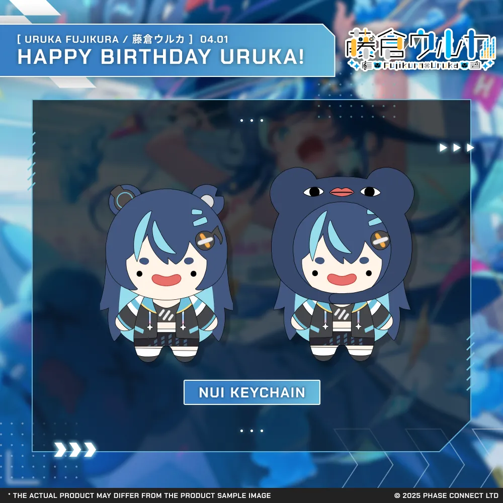 Uruka Fujikura『藤倉ウルカ』Birthday 2025 Celebration Nui Keychain [Pre-Order]