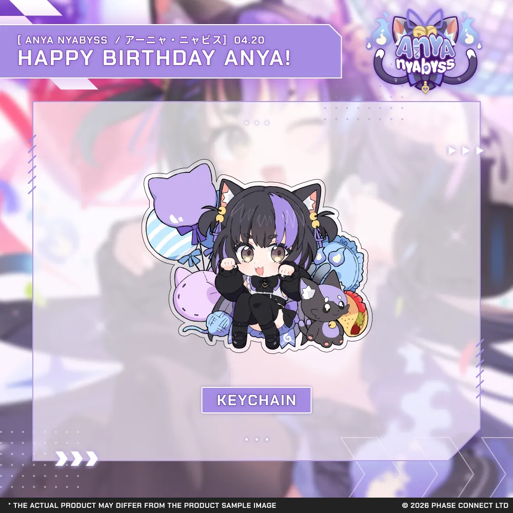 Anya Nyabyss『アーニャ・ニャビス』Birthday 2026 Celebration - Keychain