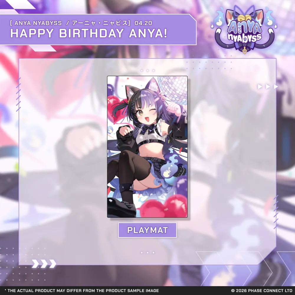 Anya Nyabyss『アーニャ・ニャビス』Birthday 2026 Celebration - Playmat