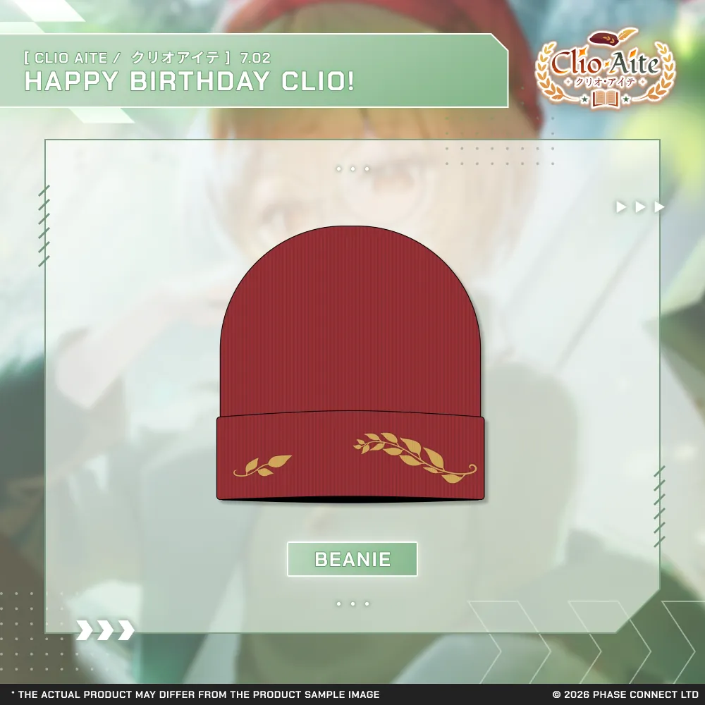 Clio Aite『クリオ・アイテ』Birthday 2026 Celebration - Beanie