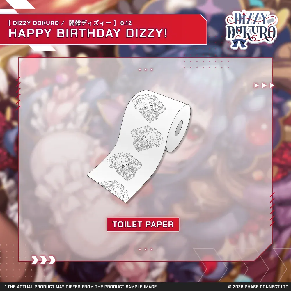 Dizzy Dokuro『髑髏ディズィー』Birthday 2026 Celebration - Toilet Paper