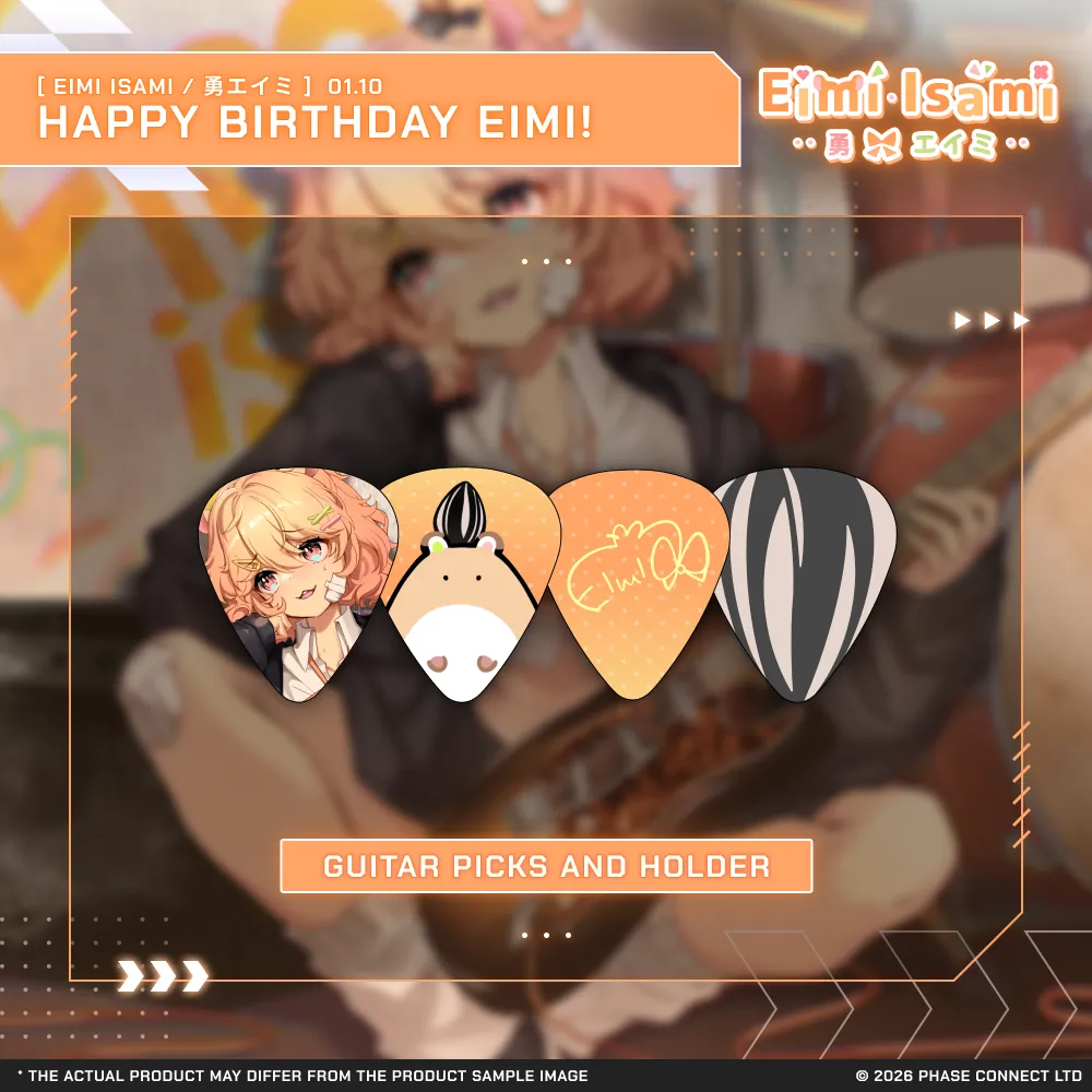 Eimi Isami『勇エイミ』Birthday 2026 Celebration - Guitar Pick Set and Holder