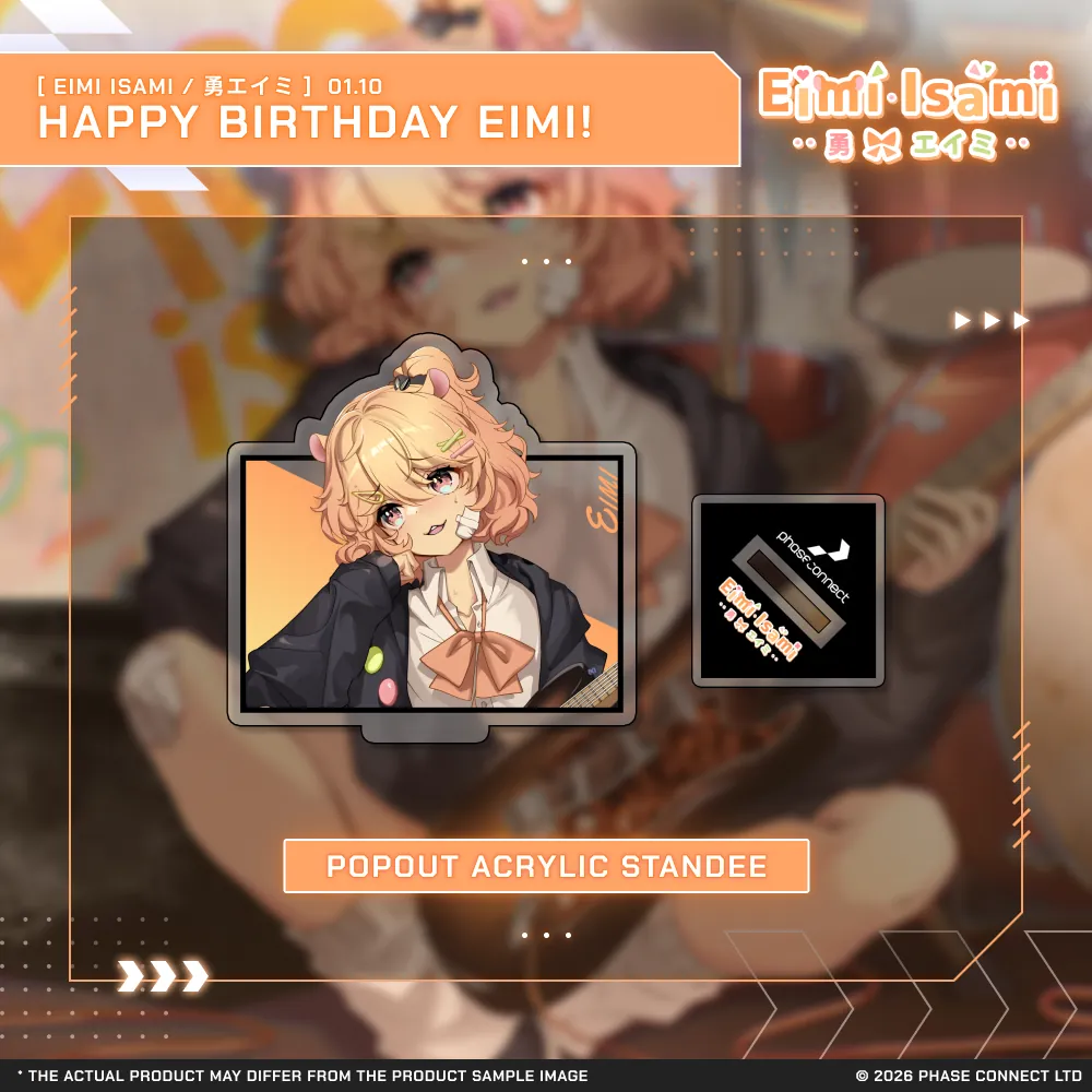 Eimi Isami『勇エイミ』Birthday 2026 Celebration - Pop-Out Acrylic Standee