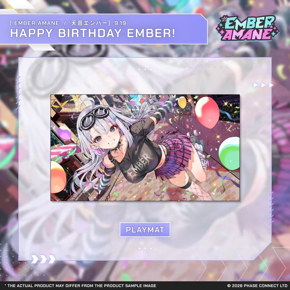Ember Amane『天音エンバー』Birthday 2026 Celebration - Playmat