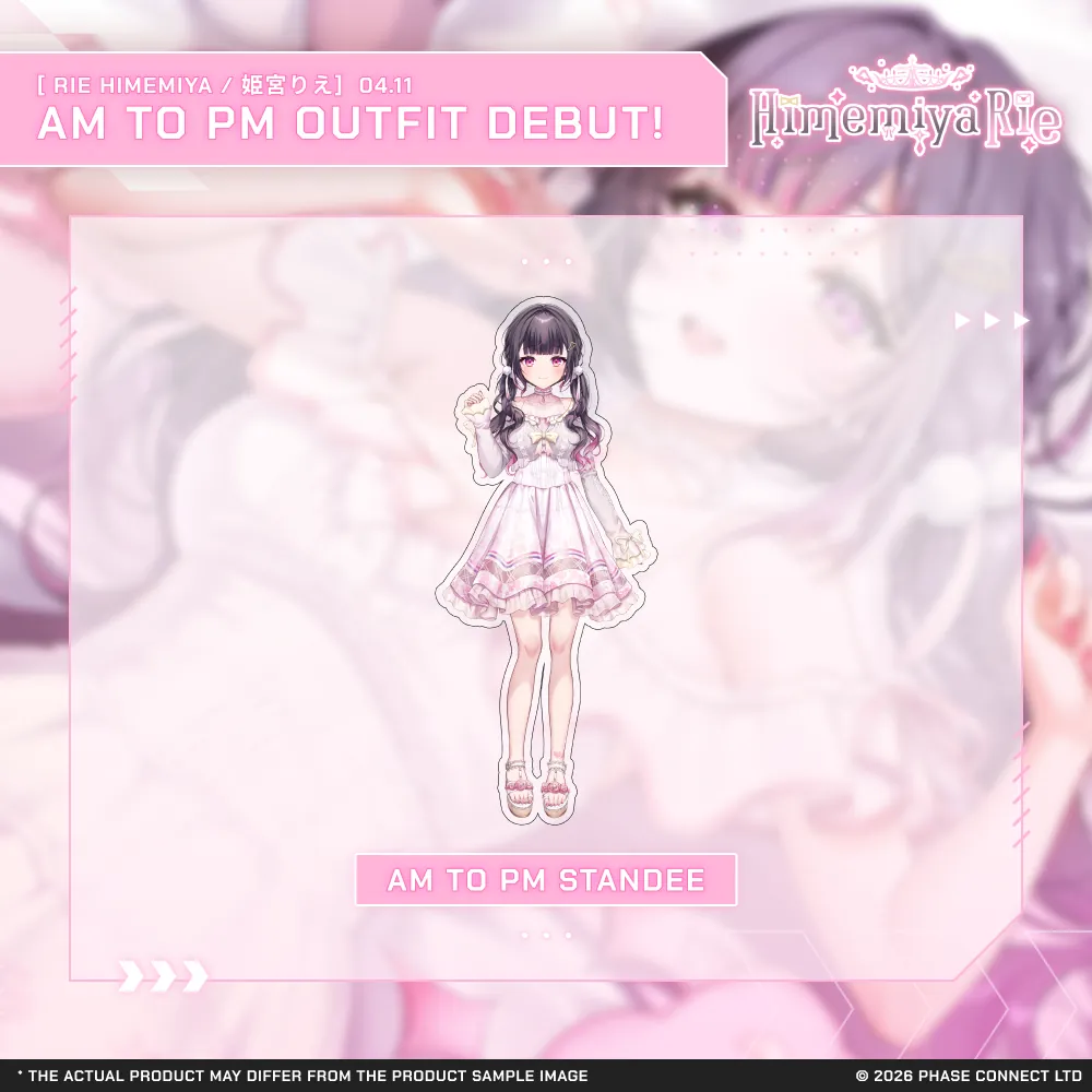 Himemiya Rie『姫宮りえ』AM to PM Outfit 2026 Celebration - AM to PM Standee