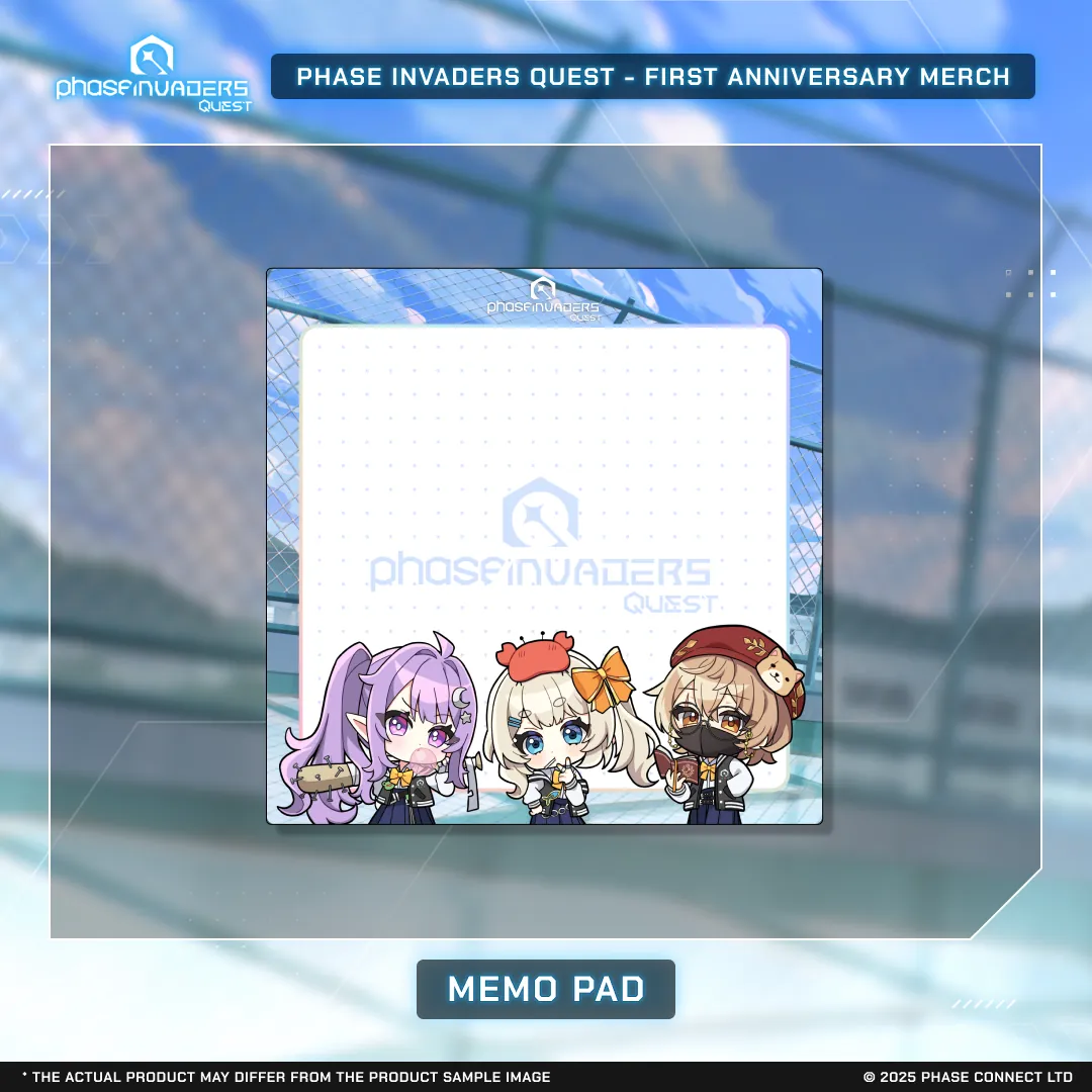 Invaders QUEST First Anniversary - Memo Pad