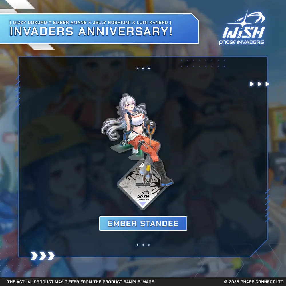 Invaders WISH Third Anniversary - Ember Amane『天音エンバー』Standee