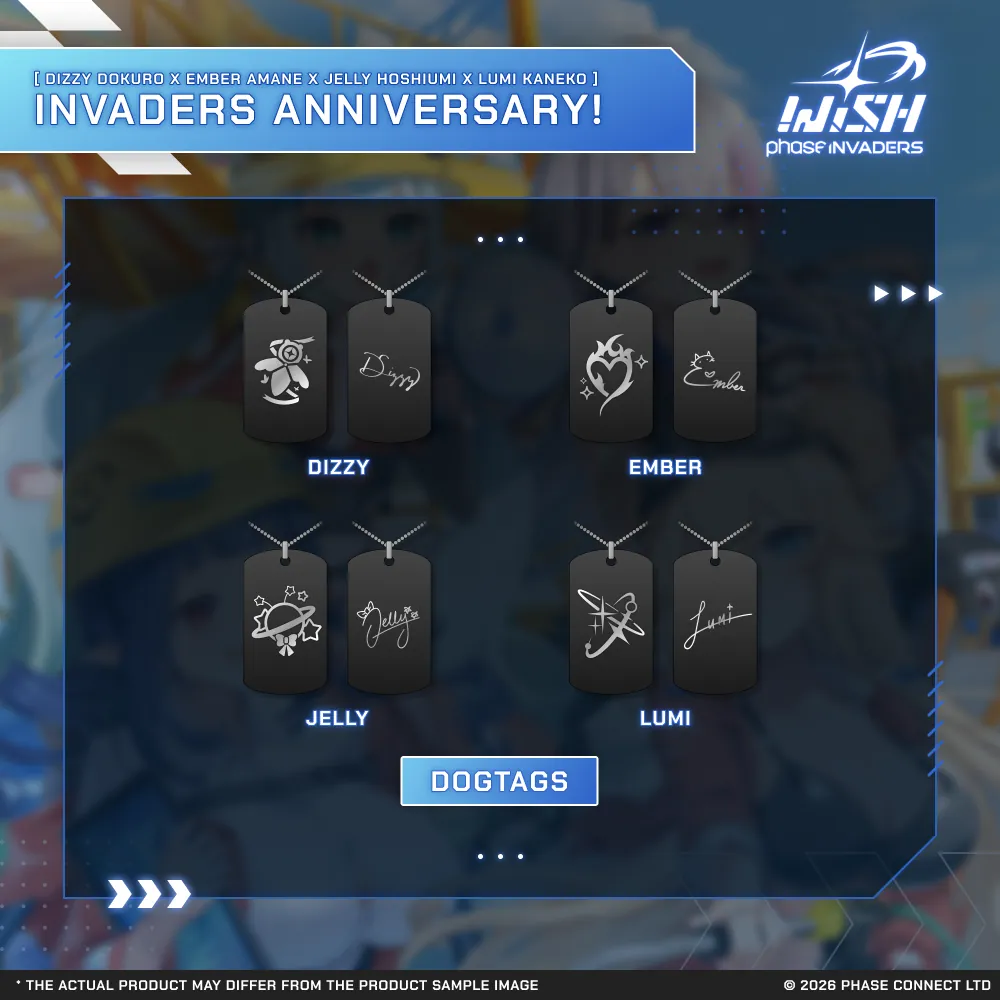 Invaders WISH Third Anniversary - Dog Tags