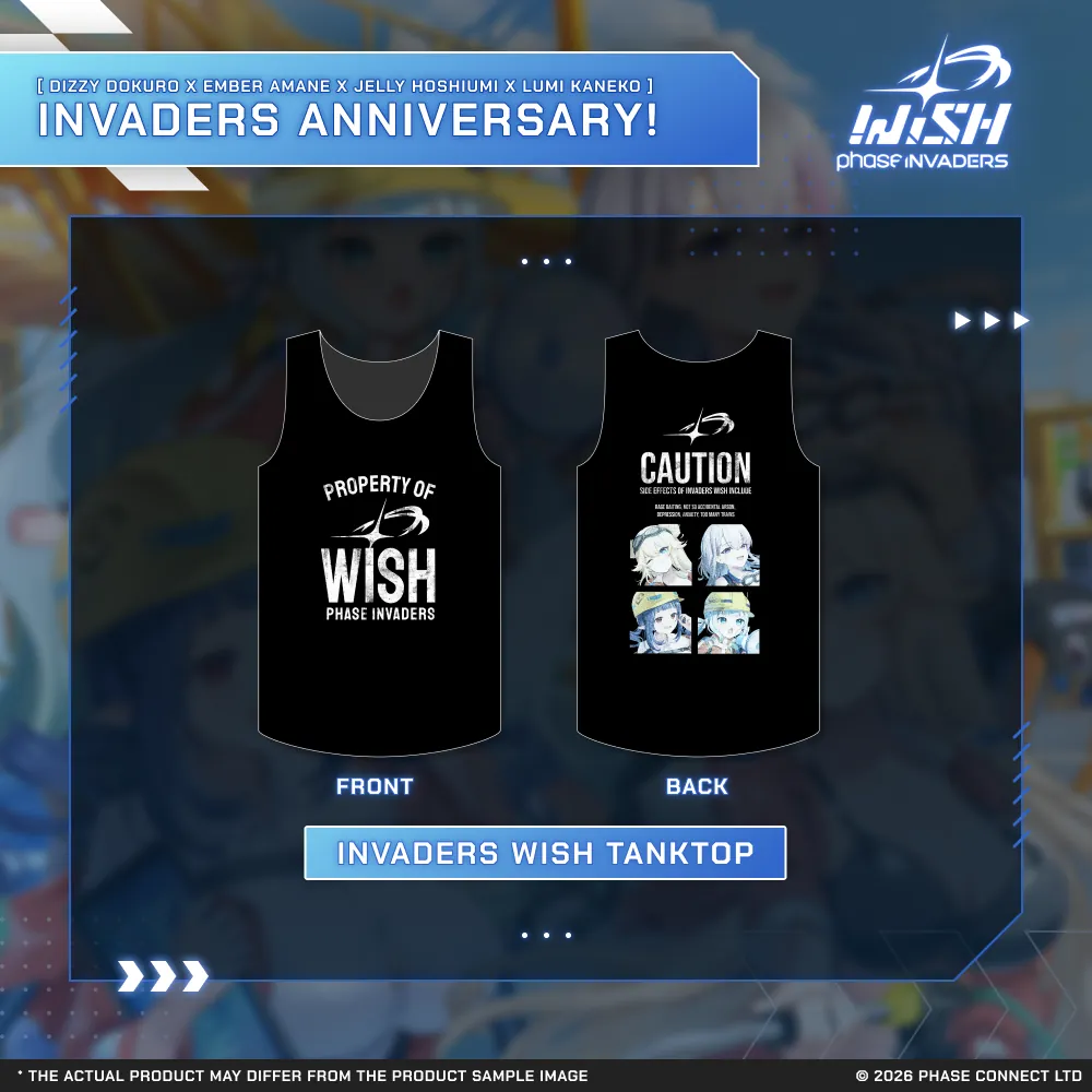 Invaders WISH Third Anniversary - Tank Top