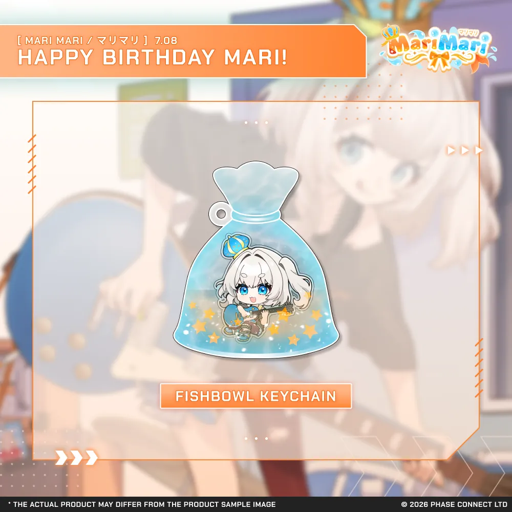 MariMari_EN『マリマリ』Birthday 2026 Celebration - Fishbowl Keychain