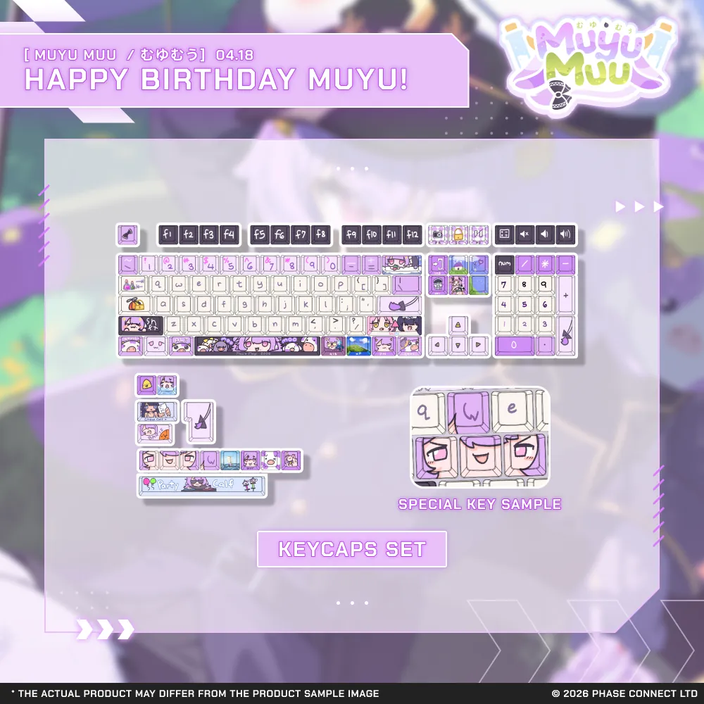 Muyu Muu『むうむゆ』Birthday 2026 Celebration - Keycaps Set