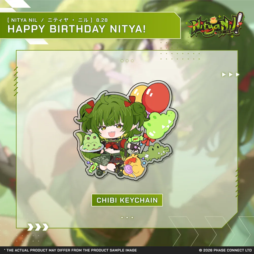 Nitya Nil『ニティヤ ・ ニル』Birthday 2026 Celebration - Chibi Keychain
