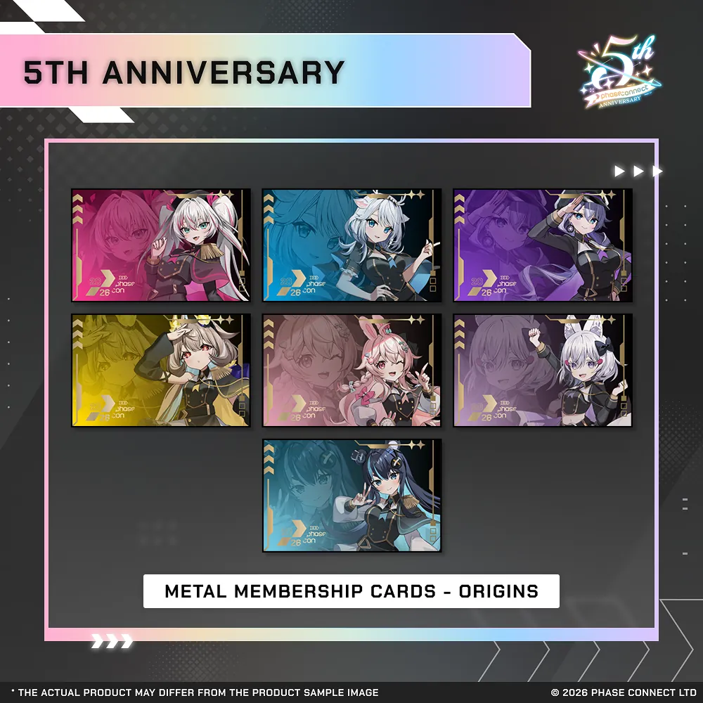 Phase Connect Fifth Anniversary - OriginS Metal Membership Card