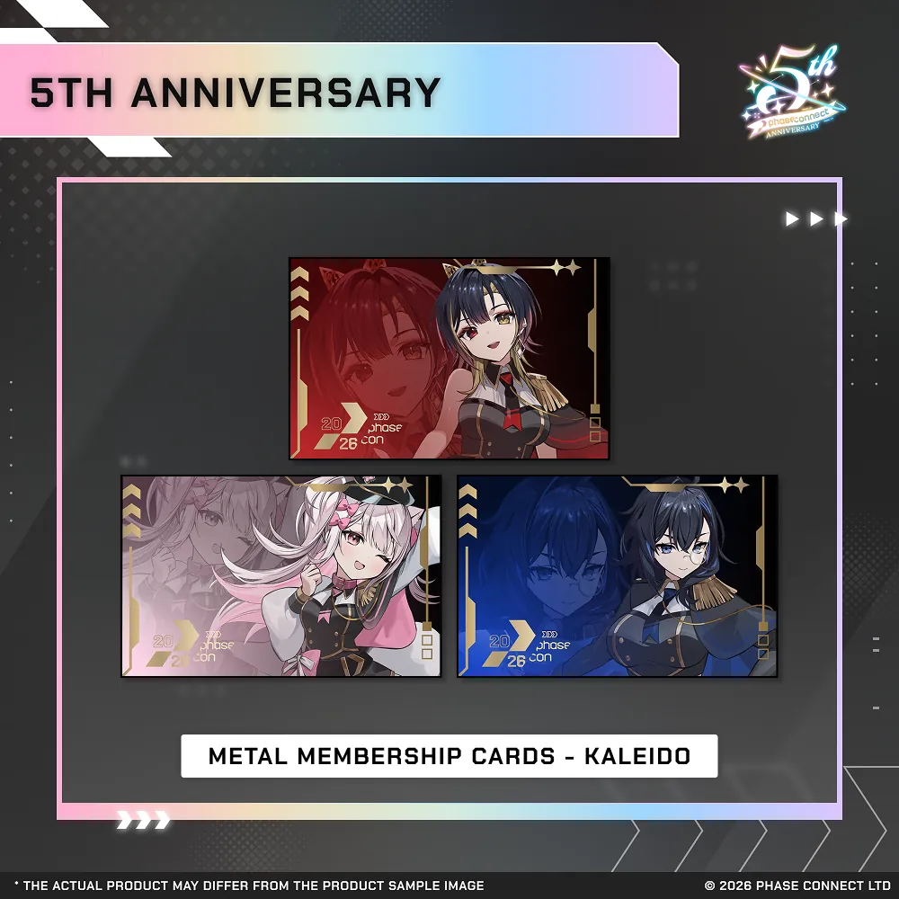 Phase Connect Fifth Anniversary - KALEiDO Metal Membership Card
