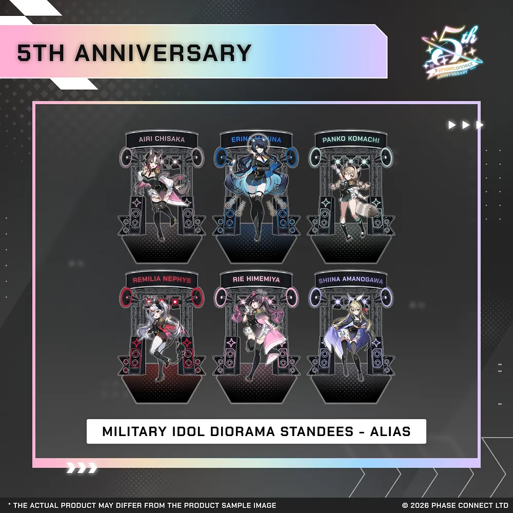 Phase Connect Fifth Anniversary - ALiAS Military Idol Diorama Standee