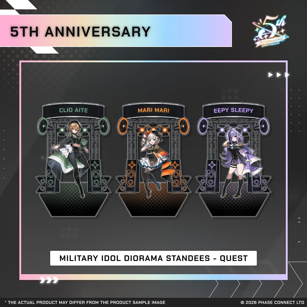 Phase Connect Fifth Anniversary - QUEST Military Idol Diorama Standee