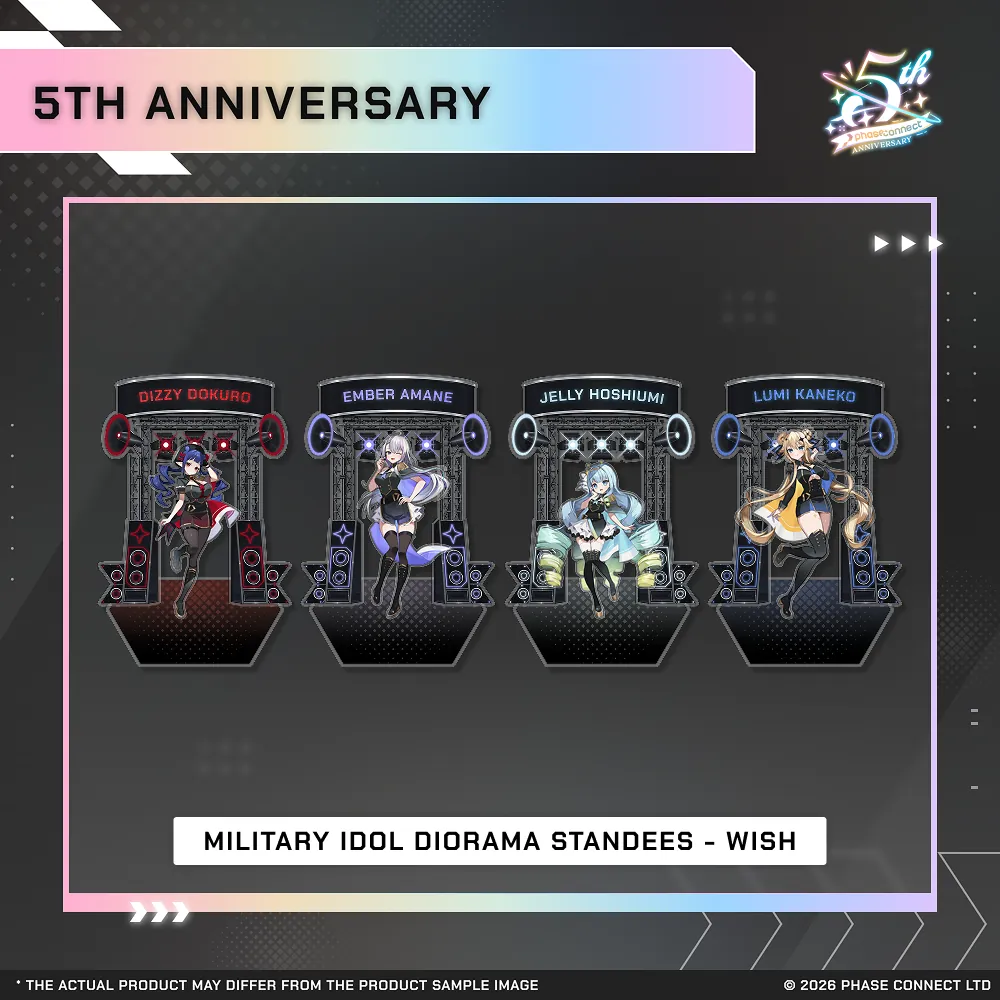 Phase Connect Fifth Anniversary - WISH Military Idol Diorama Standee