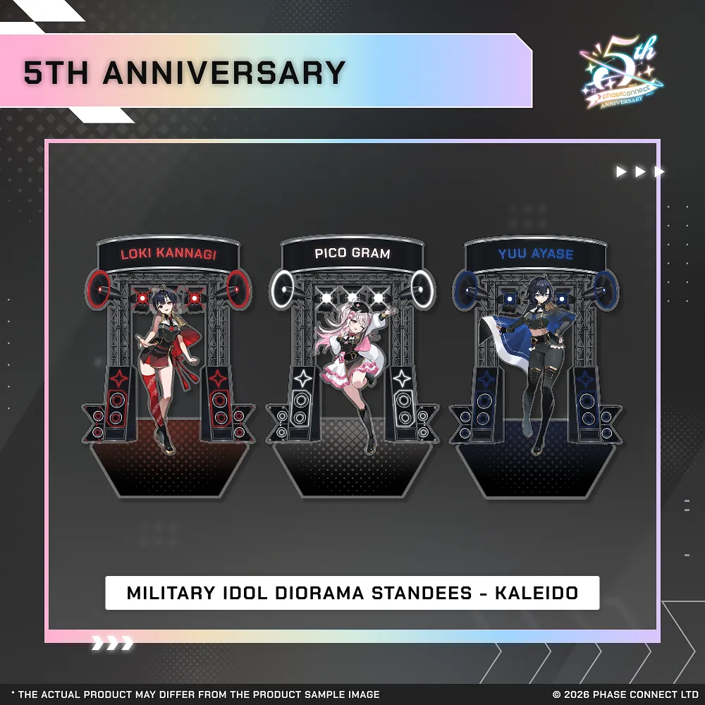 Phase Connect Fifth Anniversary - KALEiDO Military Idol Diorama Standee