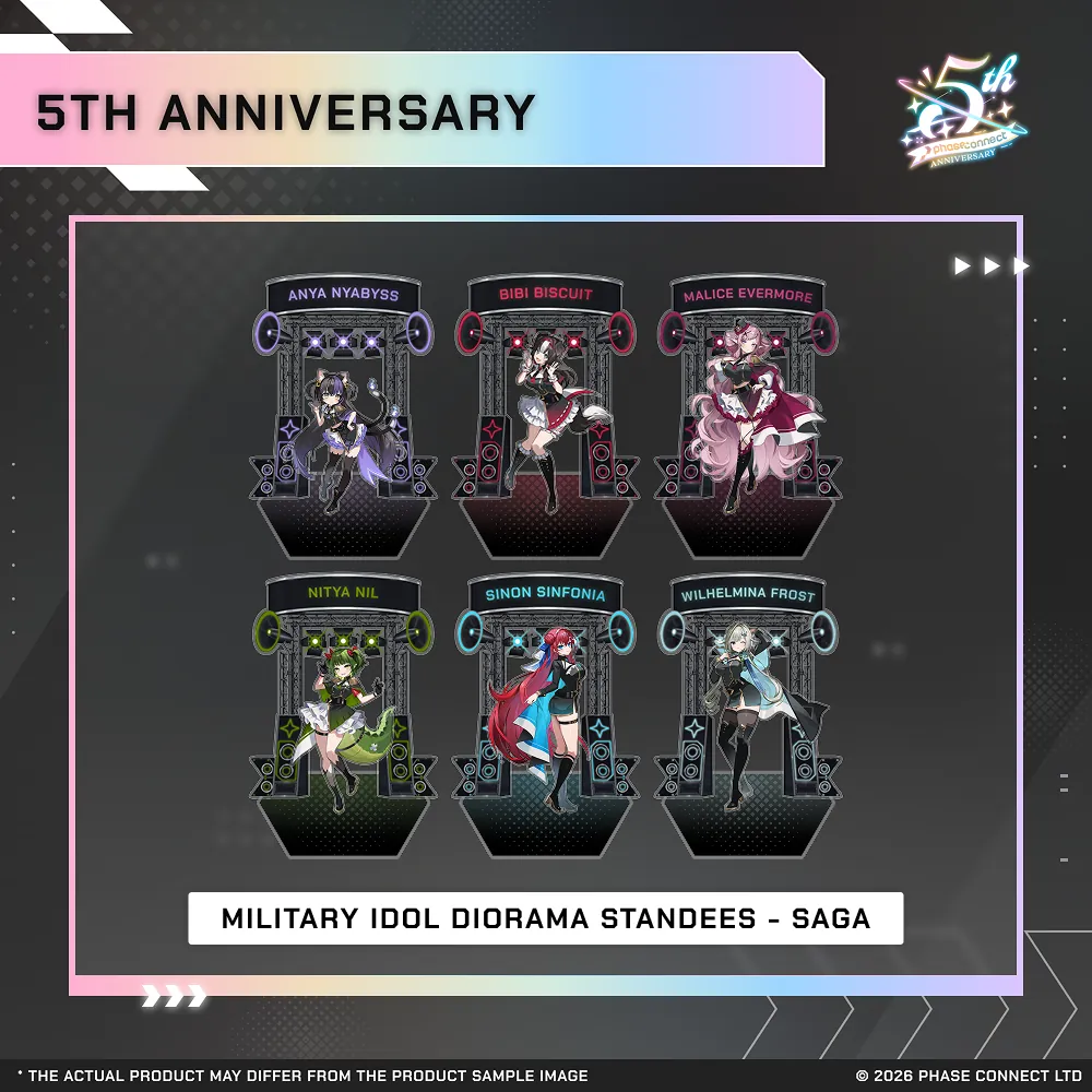 Phase Connect Fifth Anniversary - SAGA Military Idol Diorama Standee