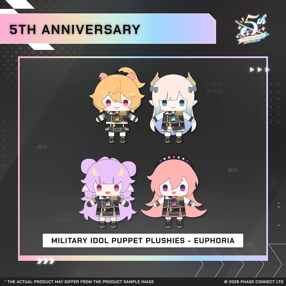 Phase Connect Fifth Anniversary - Euphoria Military Idol Puppet Plush