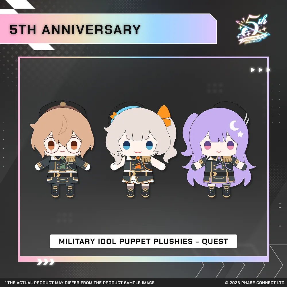 Phase Connect Fifth Anniversary - QUEST Military Idol Puppet Plush