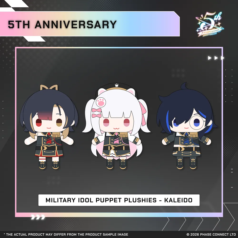 Phase Connect Fifth Anniversary - KALEiDO Military Idol Puppet Plush